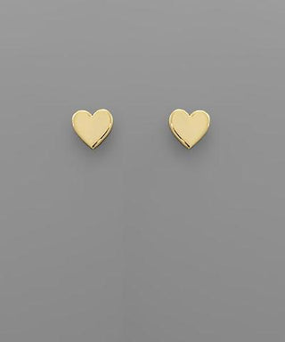Heart Brass Stud