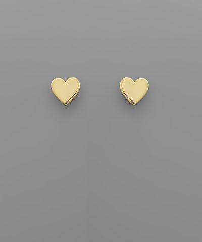 Heart Brass Stud