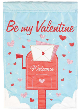 Hearts Mailbox Garden Flag