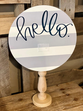 Hello Interchangeable Topper