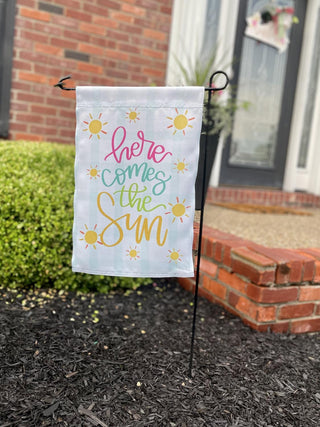 Here Comes The Sun Garden Flag