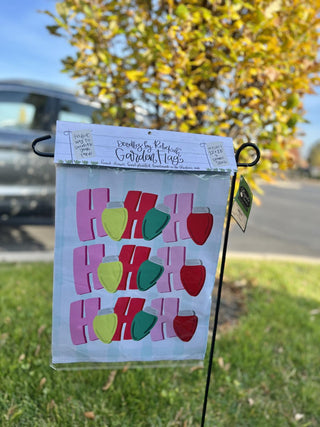 HoHoHo Lights Garden Flag