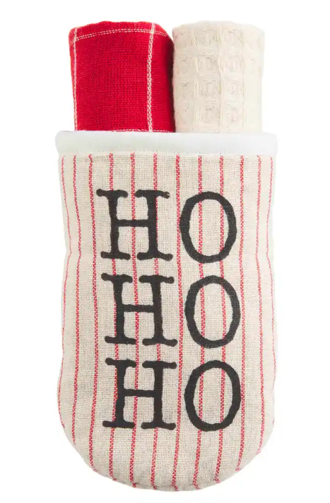 HoHoHo Potholder Towel Set