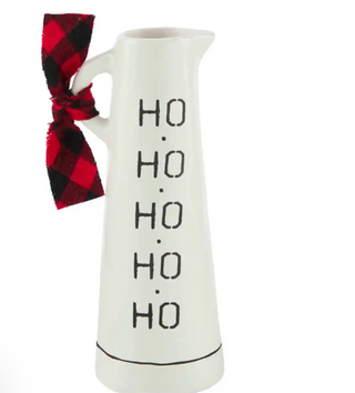 Ho Ho Ho Pitcher Bud Vase