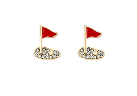 Hole In One Earrings Gold