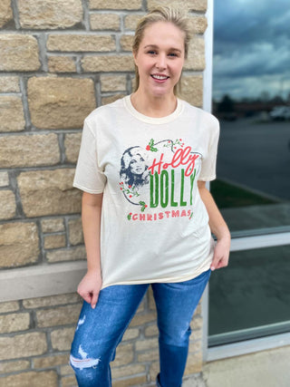 Holly Dolly Xmas Tee