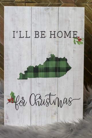 Home For Christmas Sign
