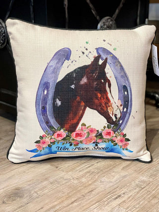 Horseshoe With Horse Pillow