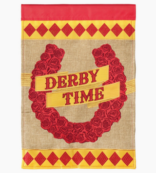 Horseshoe of Roses Garden Flag