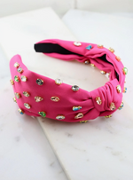 Hot Pink Jewled Headband