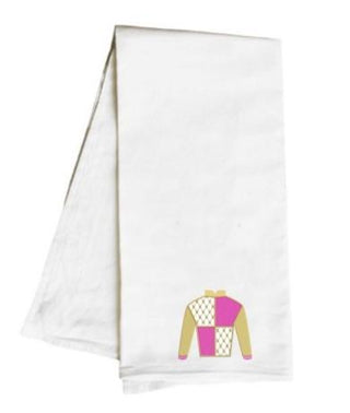 Hot Pink Jockey Silk Hand Towel