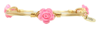 Bourbon & Boweties Hot Pink Mini Rose Bangle