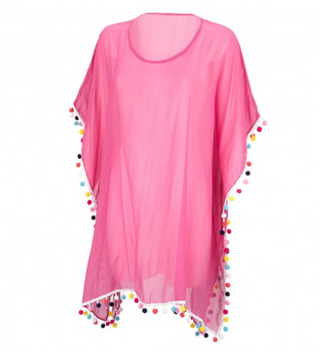 Hot Pink Pom-Tastic Coverup