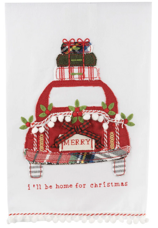 I'll Be Home Tea Towel