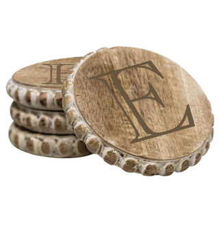 Initial Beaded Coaster E