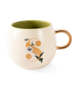 Initial Floral Mug (More Letters)