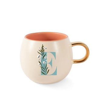 Initial Floral Mug (More Letters)