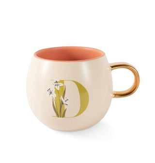 Initial Floral Mug (More Letters)