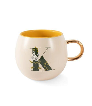 Initial Floral Mug (More Letters)