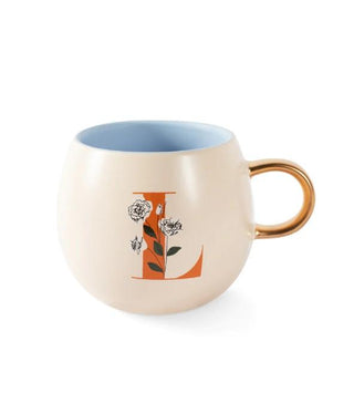 Initial Floral Mug (More Letters)