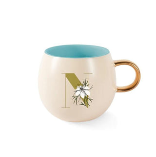 Initial Floral Mug (More Letters)