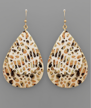 Ivory Animal TDrop Earring