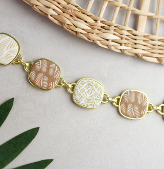 Ivory Palm Coin Bracelet