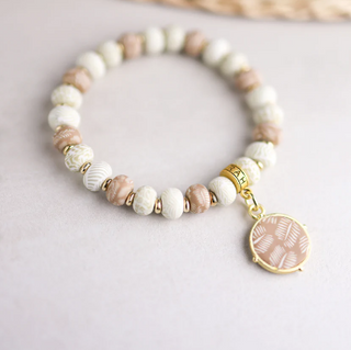 Ivory Palm StrechCoin Bracelet