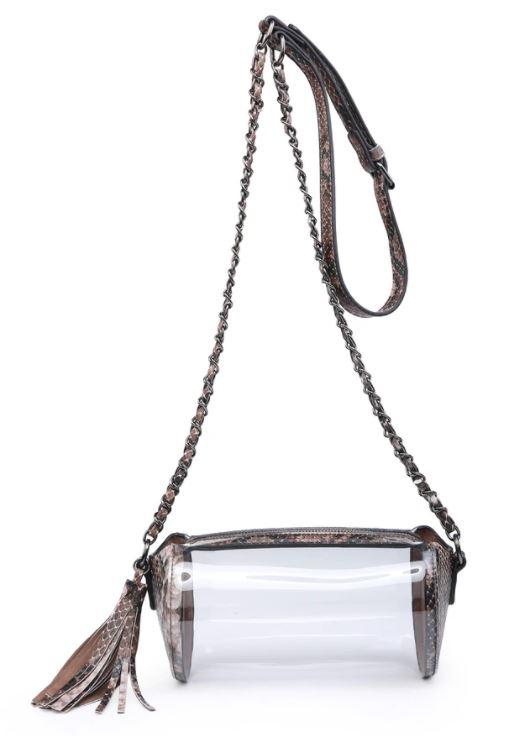 Ivy Clear Crossbody Coffee