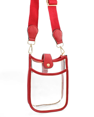 Jackie Clear Bag Red