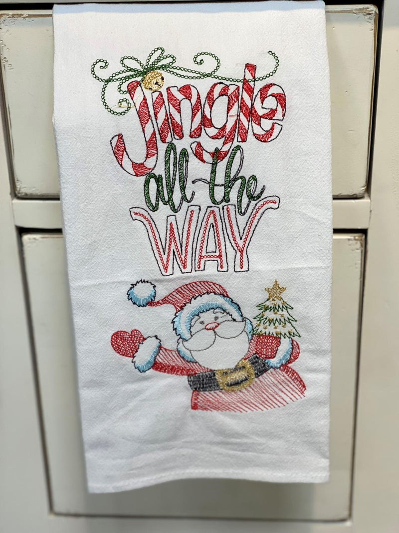 Jingle Embroidery Towel