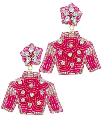 Jockey Earring Fuchsia