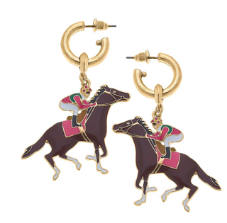 Jockey Horse Earring