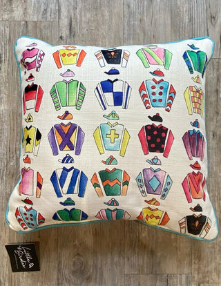 Jockey Silks Pipped Pillow
