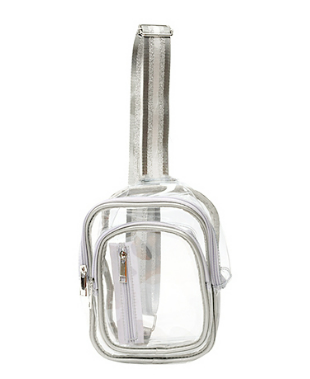 Jolene Clear Sling Bag Silver