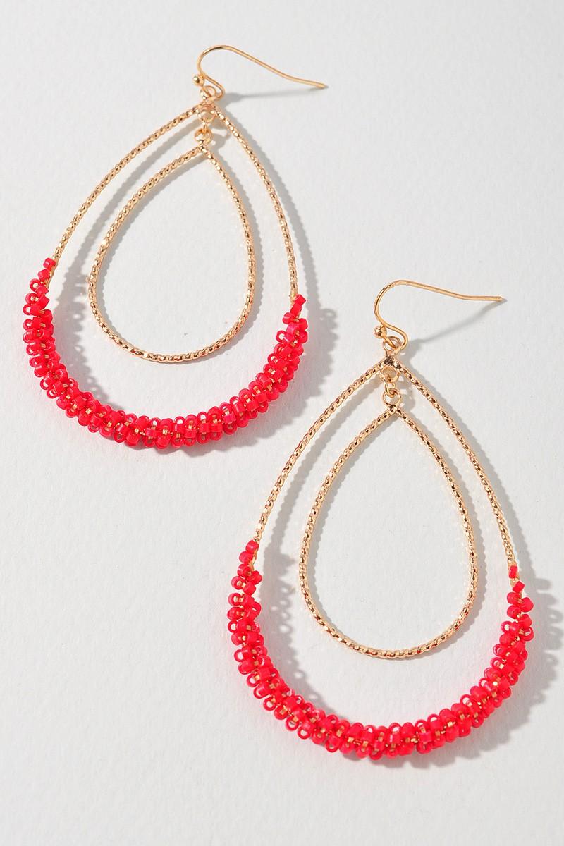 Jules Earrings Red