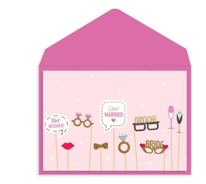 Just Married Props Card