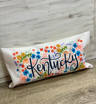 KY Floral Lumbar Pillow