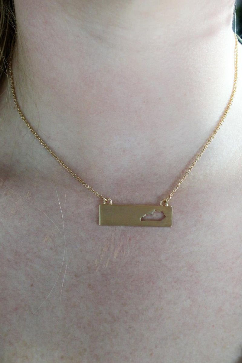 KY Gold Bar Necklace