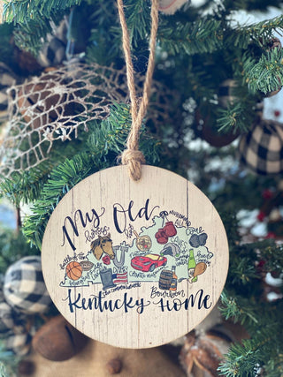 KY Map Ornament