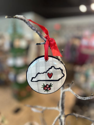 KY Outline Flat Ornament