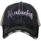 KY Trucker Hat- Pink Lettering