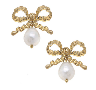 Kate Bow & Pearl Drop Earring