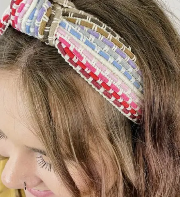 Katie Headband Ivory Woven