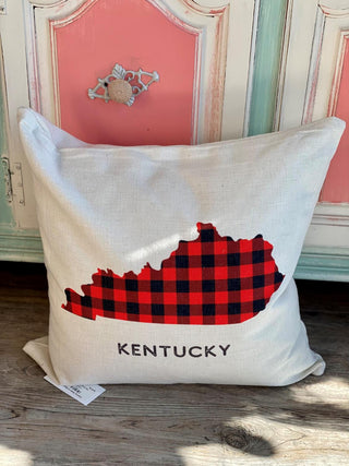 Kentucky Buffalo Plaid Pillow