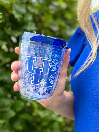 Kentucky Floral Wine Tumbler