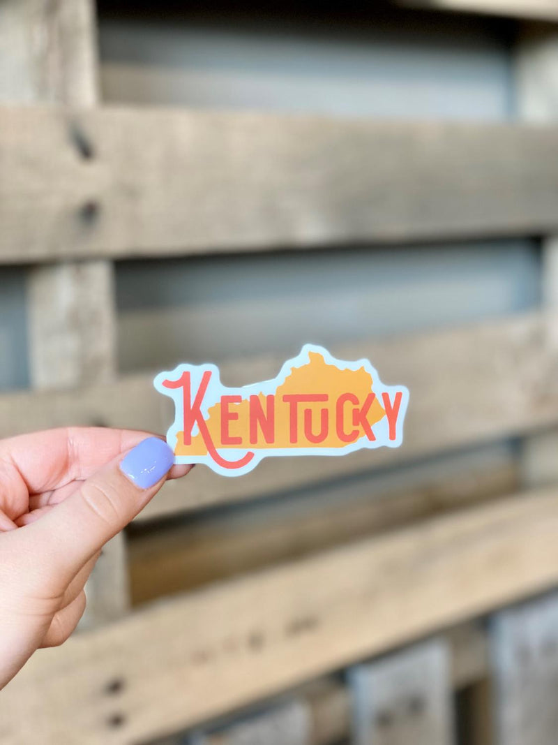 Kentucky State Name Sticker