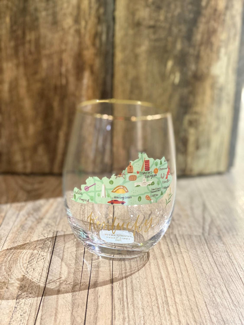 Kentucky Stemless Wine Glass