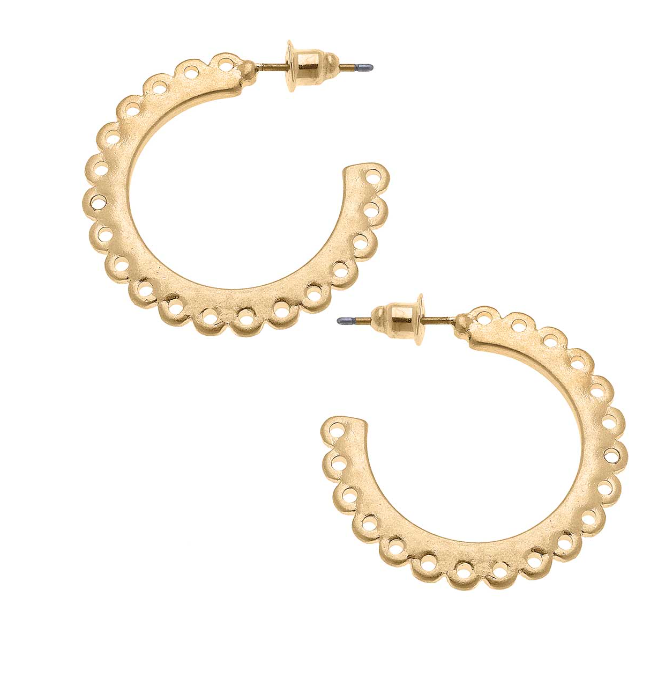 Khloe Scallop Hoop