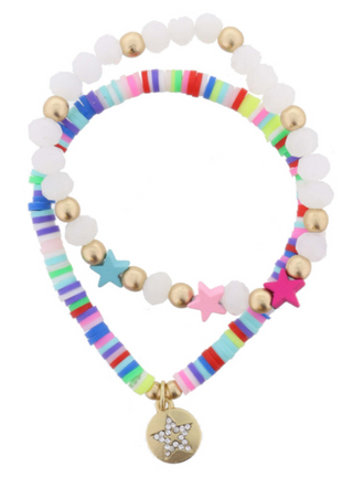 Kids Multi Stars Bracelet Set
